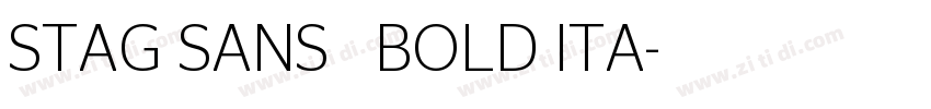 STAG SANS   BOLD ITA字体转换